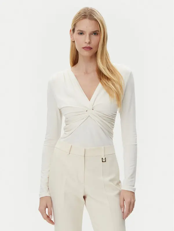 Boss BOSS Majica Eulori 50534546 Bež Slim Fit