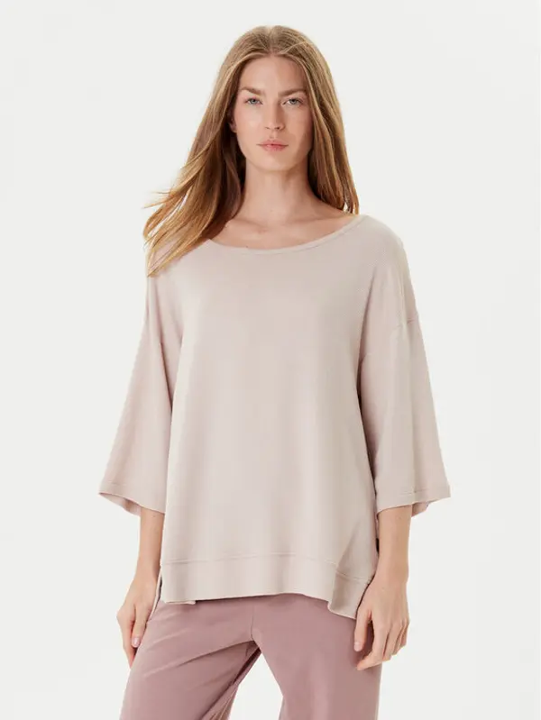 Boss BOSS Majica Ottoman 50540029 Bež Relaxed Fit