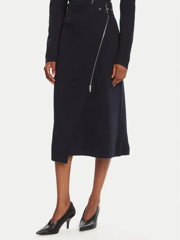 Boss BOSS Midi suknja Feliora 50542878 Tamnoplava Regular Fit