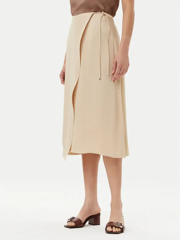 Boss BOSS Midi suknja Vamarni 50538116 Bež Regular Fit