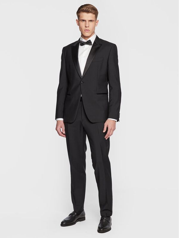 Boss Boss Odijelo H-Huge 50484710 Crna Slim Fit