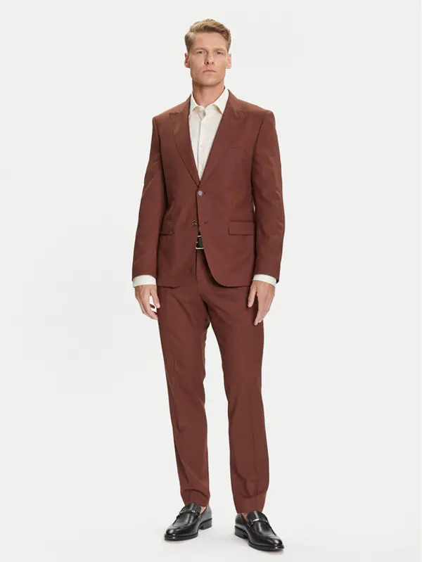 Boss BOSS Odijelo H-Huge 50546080 Smeđa Slim Fit