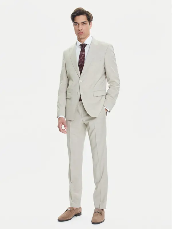 Boss BOSS Odijelo H-Huge 50546099 Bež Slim Fit