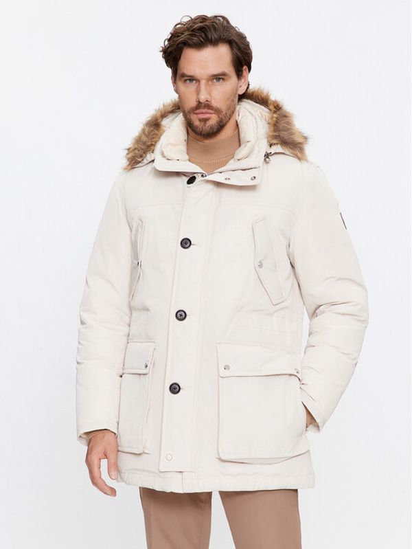 Boss Boss Pernata jakna Dadico 50499371 Écru Regular Fit