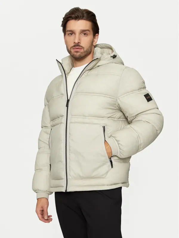 Boss Boss Pernata jakna Okobra1 50535994 Bež Relaxed Fit