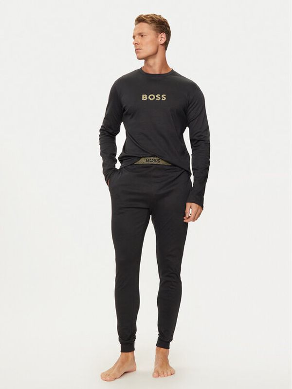Boss Boss Pidžama 50527499 Crna Regular Fit