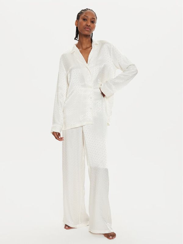 Boss Boss Pidžama Monogram 50527253 Bijela Relaxed Fit