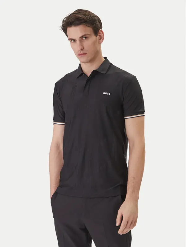 Boss BOSS Polo Chip Hexa 50554561 Crna Regular Fit