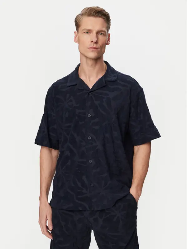 Boss BOSS Polo Flower 50559204 Tamnoplava Regular Fit