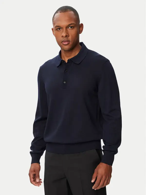 Boss BOSS Polo H-Lancione 50565503 Tamnoplava Regular Fit