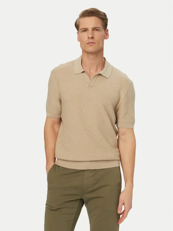Boss BOSS Polo H-Natalo 50561613 Bež Regular Fit