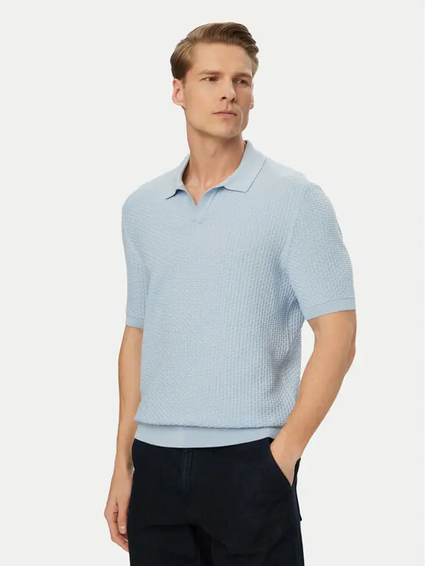 Boss BOSS Polo H-Natalo 50561613 Plava Regular Fit