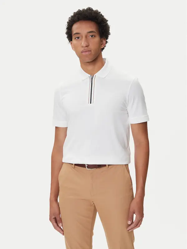 Boss BOSS Polo H-Paras 65 50543880 Bijela Regular Fit