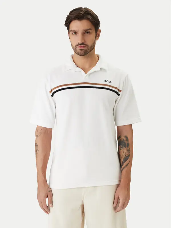 Boss BOSS Polo Iconic 50561186 Bijela Regular Fit
