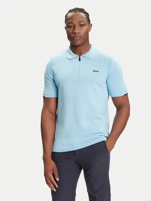 Boss BOSS Polo K_Ever-X PS 50541961 Svijetloplava Regular Fit