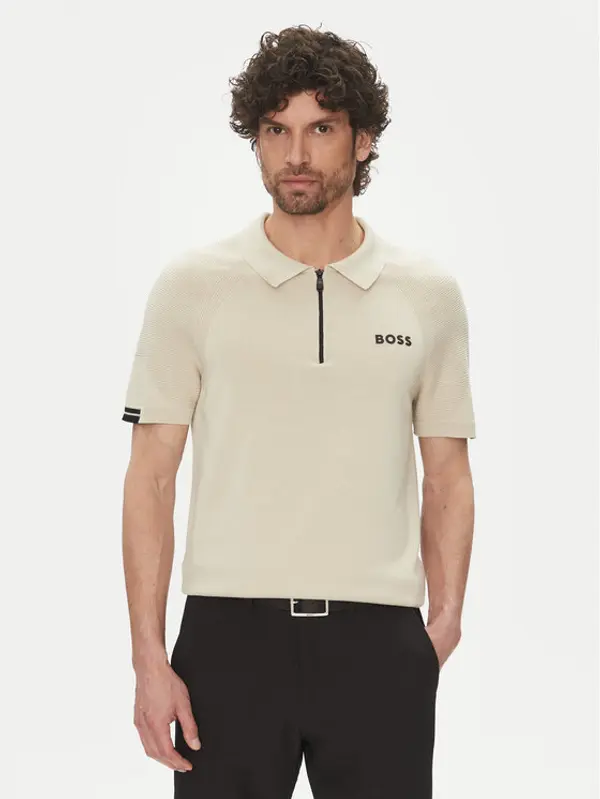 Boss BOSS Polo K_Perform-Max_Pl 50537146 Bež Slim Fit
