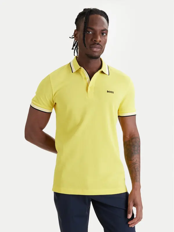Boss BOSS Polo Paddy 50469055 Žuta Regular Fit