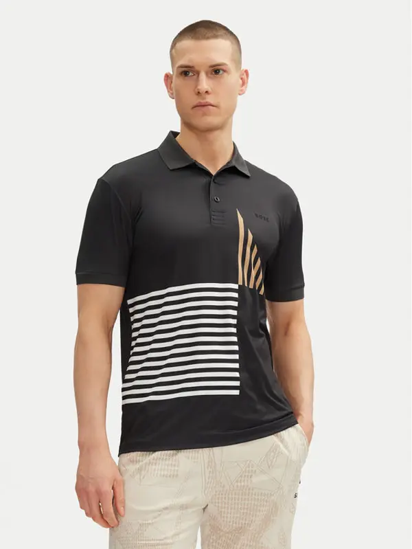 Boss BOSS Polo Paddy Striped C1 50539506 Crna Regular Fit