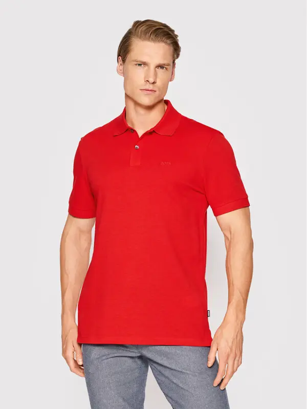Boss Boss Polo Pallas 50468362 Crvena Regular Fit
