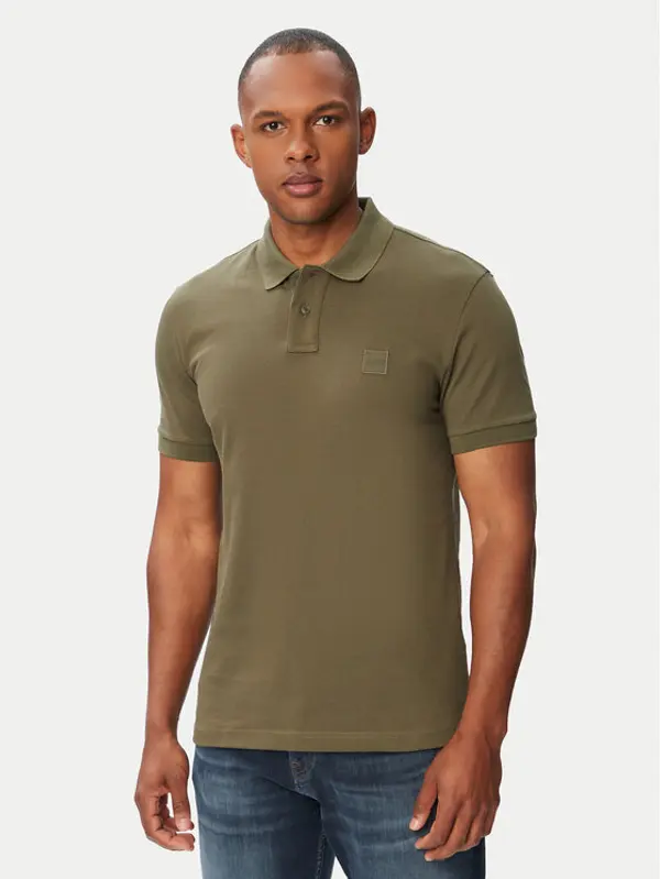 Boss BOSS Polo Passenger 50507803 Tamno zelena Slim Fit