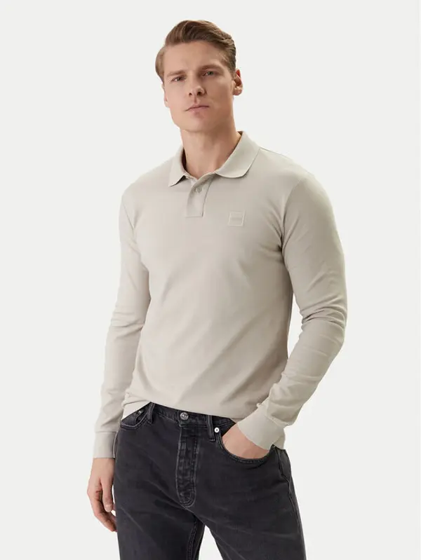 Boss BOSS Polo Passerby 50507704 Bež Regular Fit