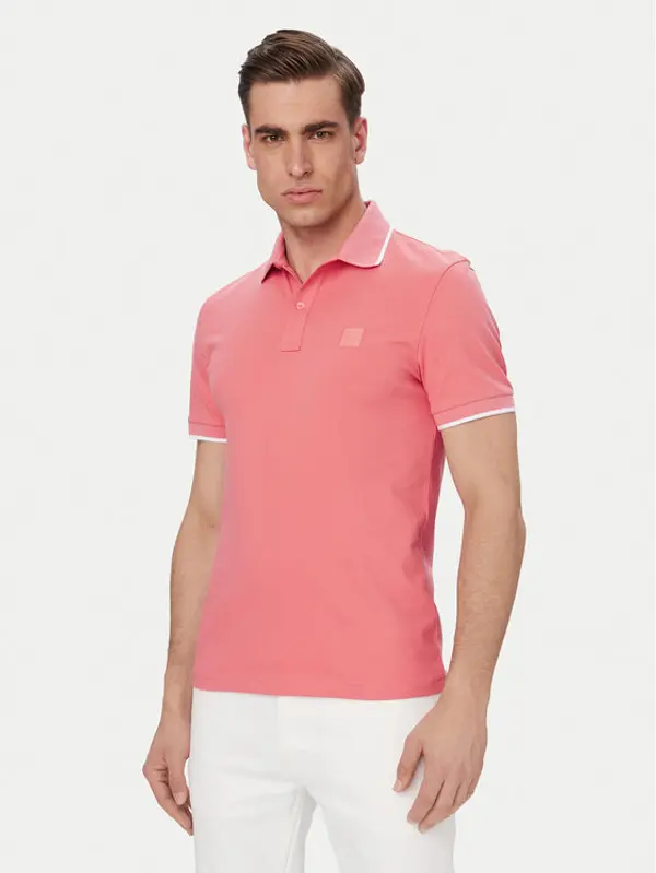 Boss BOSS Polo Passertip 50507699 Svijetlo crvena Slim Fit