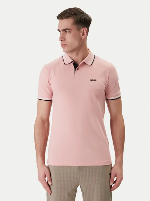 Boss BOSS Polo Paul 50506193 Ružičasta Slim Fit