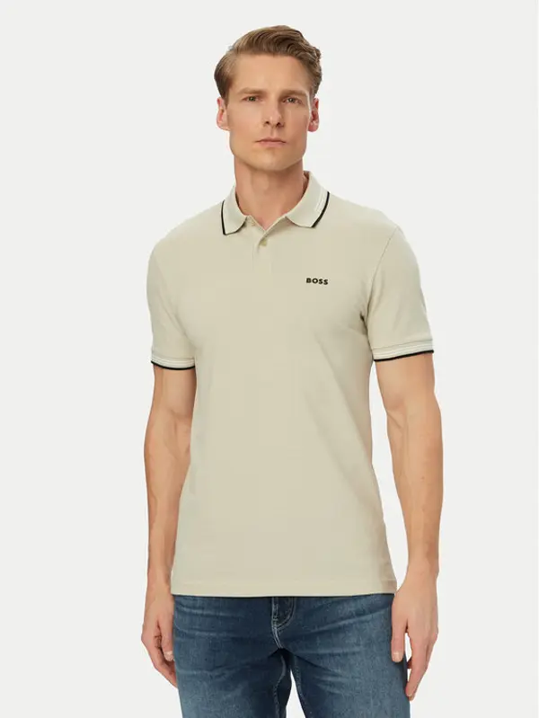 Boss BOSS Polo Paul 50506193 Svijetlo bež Slim Fit