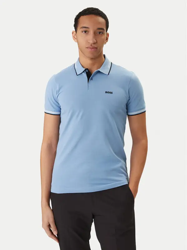 Boss BOSS Polo Paul 50506193 Svijetloplava Slim Fit
