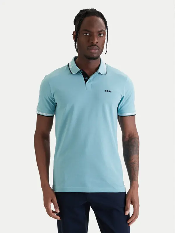 Boss BOSS Polo Paul 50506193 Zelena Slim Fit