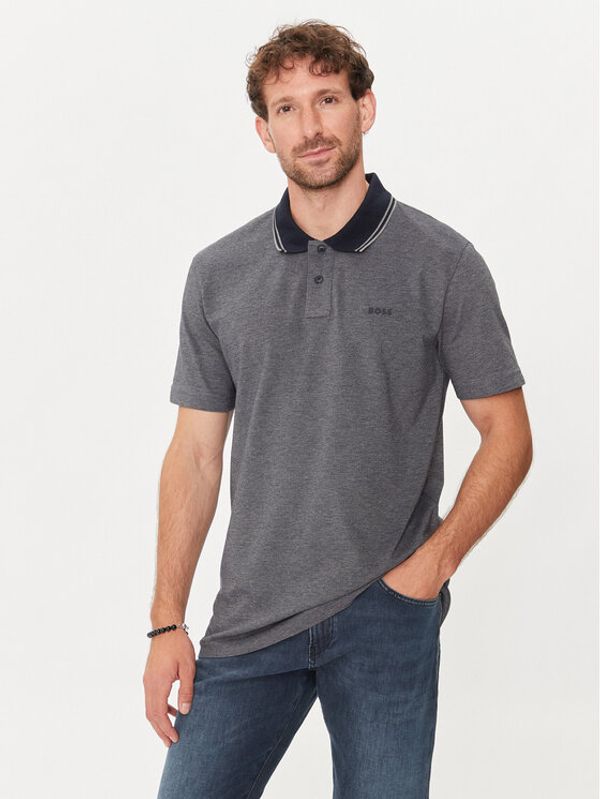 Boss Boss Polo Peoxfordnew 50507814 Tamnoplava Relaxed Fit