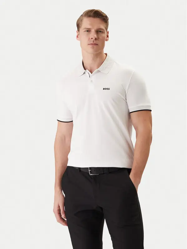 Boss BOSS Polo PL_GOC Chip Paddy 50554583 Bijela Regular Fit