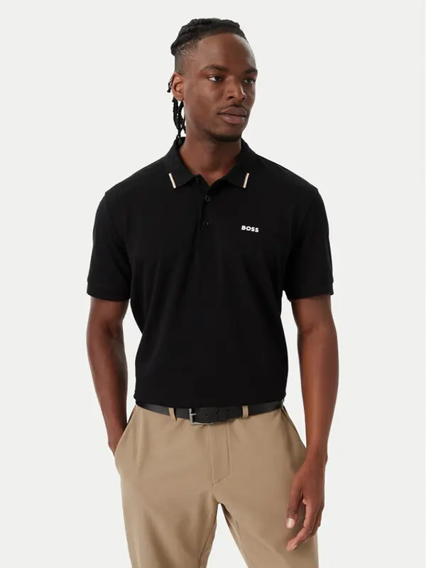 Boss BOSS Polo Swing Paddy 50564779 Crna Regular Fit