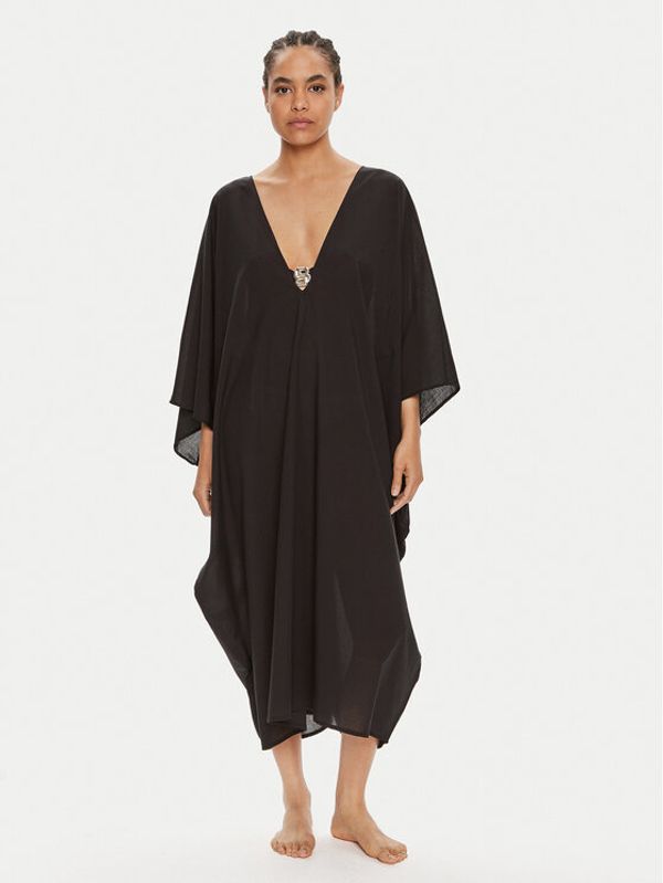 Boss Boss Pončo Beth 50515535 Crna Relaxed Fit