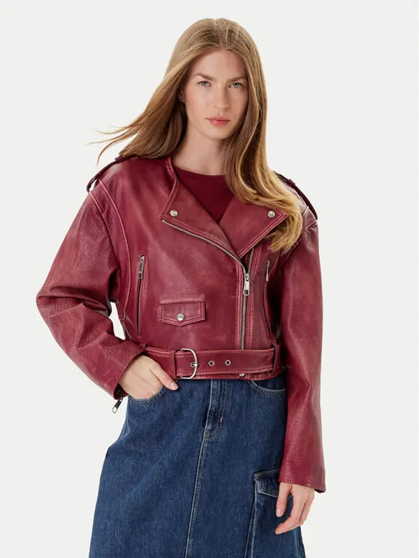 Boss BOSS Prijelazna jakna C_Sadora 50543026 Tamnocrvena Regular Fit