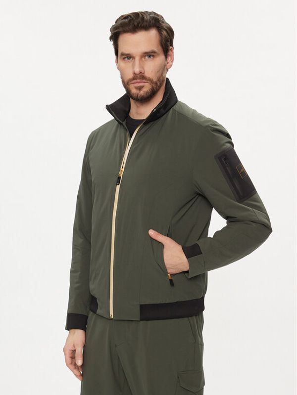 Boss Boss Prijelazna jakna J_Grid 50499481 Zelena Regular Fit