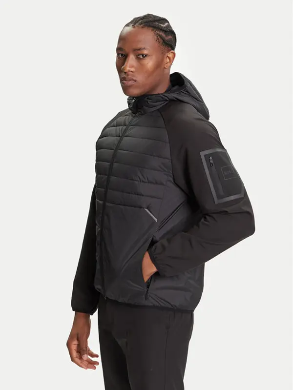 Boss BOSS Prijelazna jakna J_Urbanex Hybrid HD 50541032 Crna Regular Fit