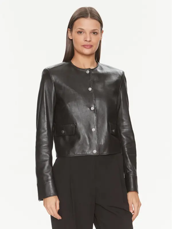 Boss Boss Prijelazna jakna Samarie 50505500 Crna Slim Fit