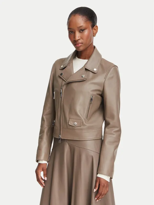 Boss BOSS Prijelazna jakna Sayuri 50548471 Smeđa Regular Fit