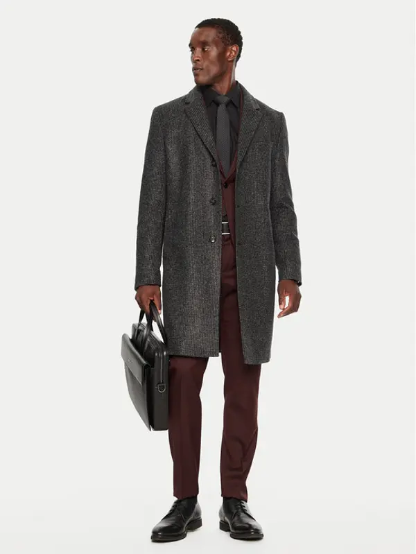 Boss Boss Prijelazni kaput H-Hyde 50528132 Crna Slim Fit
