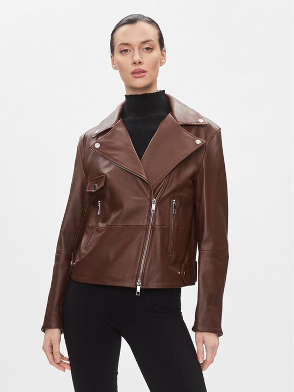 Boss Boss Ramones jakna Sajina 50505622 Smeđa Slim Fit