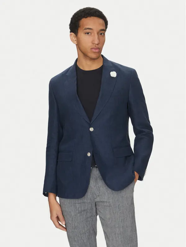 Boss BOSS Sakoi C-Huge-Peak-252 50540516 Tamnoplava Slim Fit