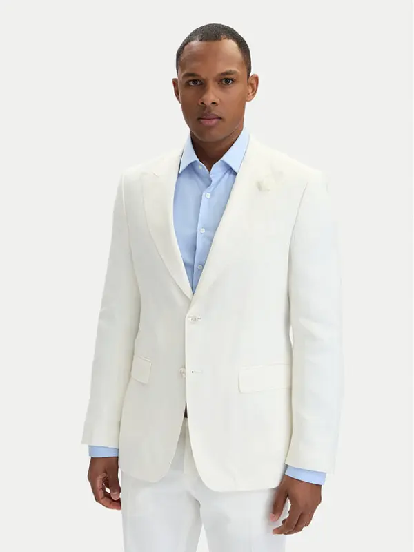 Boss BOSS Sakoi Hutson Peak 262 50561857 Bijela Slim Fit