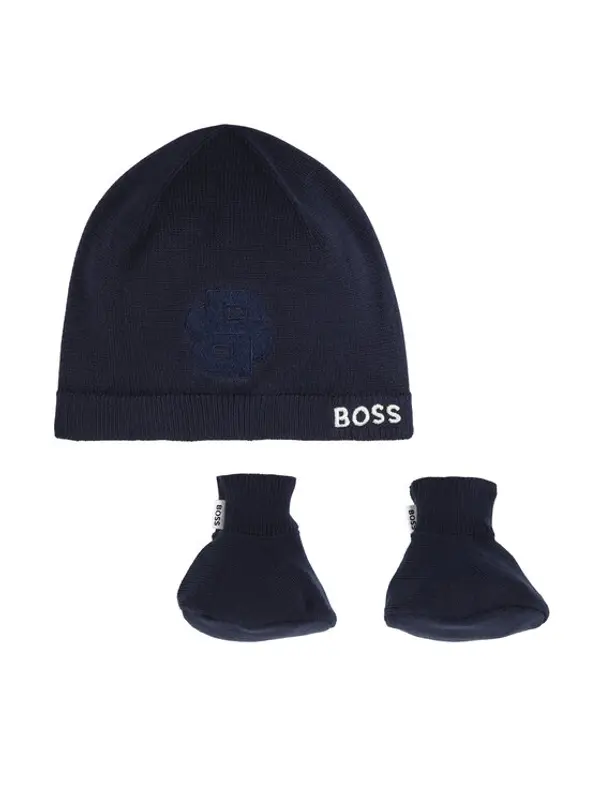 Boss BOSS Set kapa i čarape J51633 Tamnoplava