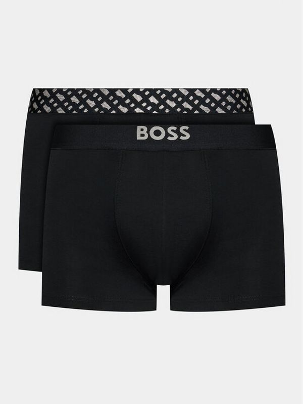 Boss Boss Set od 2 para bokserica Trunk 2P Silver G 50499823 Crna