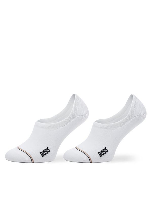 Boss Boss Set od 2 para muških niskih čarapa Iconic 50522704 Bijela