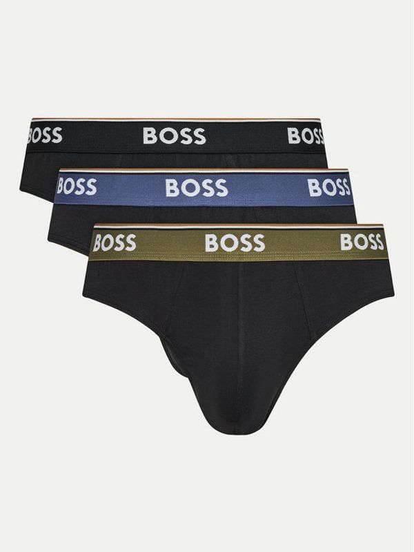 Boss Boss Set od 3 para muških slip gaća 50517826 Crna