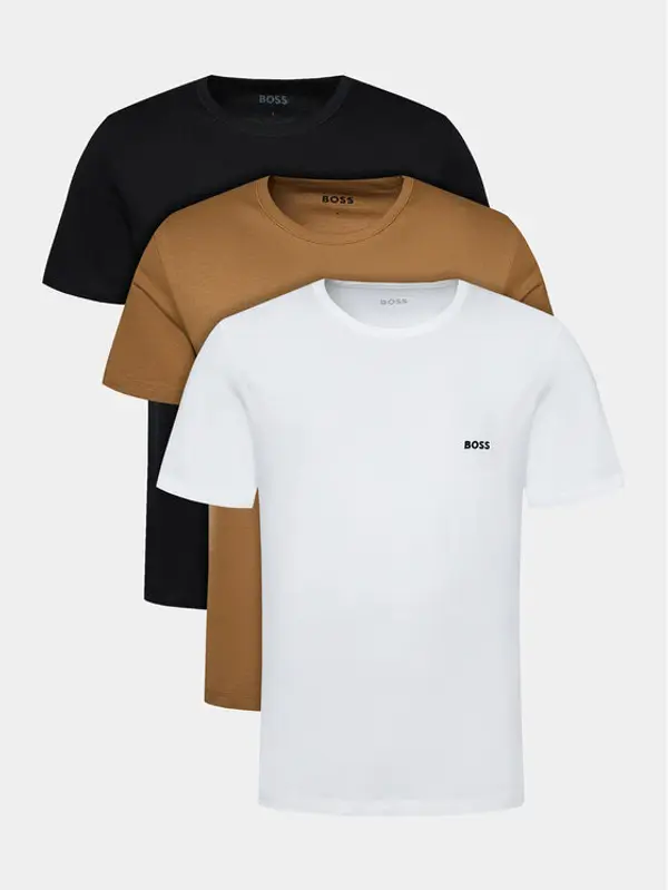 Boss BOSS Set t-shirt majica﻿ Tshirt Rn 3P Classic 50475284 Bež Regular Fit
