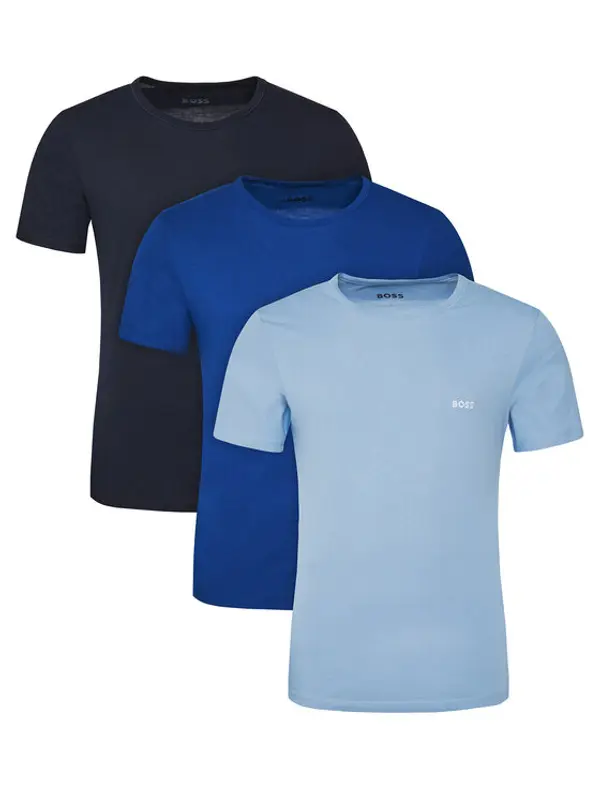 Boss BOSS Set t-shirt majica﻿ TShirtRN 3P Classic 50532468 Plava Regular Fit