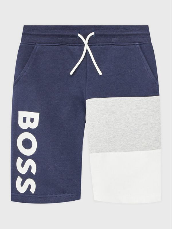 Boss Boss Sportske kratke hlače J24826 S Tamnoplava Regular Fit